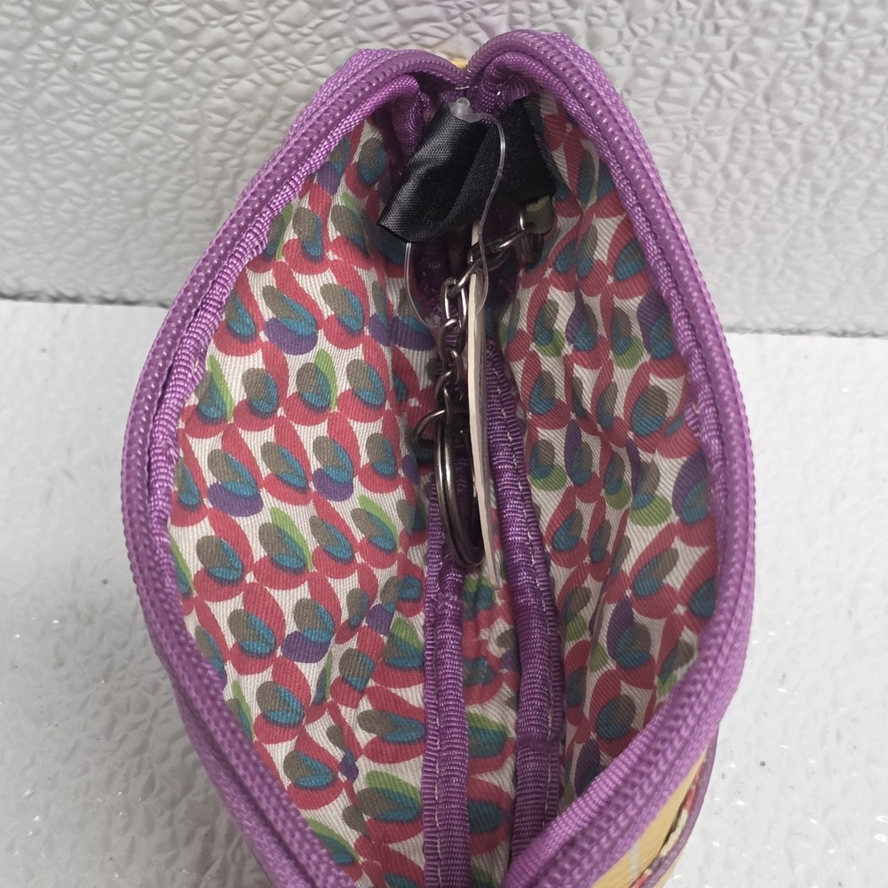 Fossil Weekender Multicolor Striped Printed Zip Pouch Wallet NWT - Picture 10 of 16